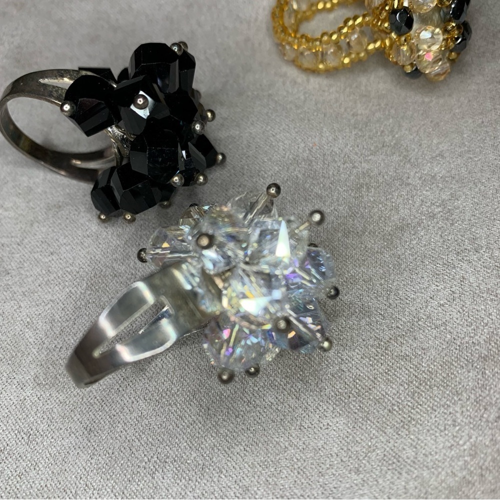 Cluster‎ bead statement rings - Picture 7 of 9